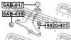 FEBEST SAB017 САЙЛЕНБЛОК ЗАДНИЙ ПЕРЕДНЕГО РЫЧАГА (SUBARU IMPREZA G12 2007- SUBARU LEGACY B13 2003-) FEBEST