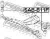 FEBEST SABB11F САЙЛЕНБЛОК ПОДУШКИ ДИФФЕРЕНЦИАЛА