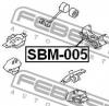 FEBEST SBM005 ПОДУШКА ДВИГАТЕЛЯ ЗАДНЯЯ AT [13]