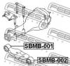 FEBEST SBMB001 САЙЛЕНБЛОК ОПОРЫ ДИФФЕРЕНЦИАЛА [13]
