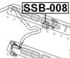 FEBEST SSB008 ВТУЛКА ЗАДНЕГО СТАБИЛИЗАТОРА D13 (SUBARU LEGACY B12 1997-2003) FEBEST