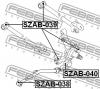 FEBEST SZAB038 САЙЛЕНБЛОК ЗАДНЕЙ ПРОДОЛЬНОЙ ТЯГИ (SUZUKI AERIO/LIANA RH423 2006- SUZUKI BALENO/ESTEEM SY413/SY415/S