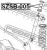 FEBEST SZSB005 САЙЛЕНБЛОК ЗАДНЕГО АМОРТИЗАТОРА (SUZUKI GRAND VITARA/ESCUDO SQ416/SQ420/SQ625 1998-2006 SUZUKI GRAND
