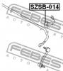 FEBEST SZSB014 ВТУЛКА ЗАДНЕГО СТАБИЛИЗАТОРА SZSB-014