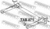 FEBEST TAB071 САЙЛЕНБЛОК ЗАДНЕГО РЫЧАГА