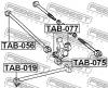 FEBEST TAB-077 Сайлентблок задней цапфы