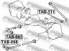 FEBEST TAB-087 Втулка продольной тяги