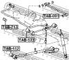 FEBEST TAB091 САЙЛЕНБЛОК ЗАДНЕГО ПОПЕРЕЧНОГО РЫЧАГА