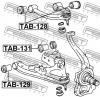 FEBEST TAB128 САЙЛЕНБЛОК ВЕРХНЕГО ПЕРЕДНЕГО РЫЧАГА (TOYOTA LAND CRUISER 100 HDJ101/UZJ100 1998-2007 TOYOTA LEXUS L