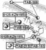 FEBEST TAB163 САЙЛЕНБЛОК ЗАДНЕГО ПРОДОЛЬНОГО РЫЧАГА