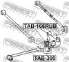 FEBEST TAB166RUB TAB-166RUB_сайленблок задн.цапфы/ Toyota Kluger L/V ACU25/MCU25 4WD 2000]