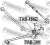 FEBEST TAB-166Z Сайлентблок задней цапфы плавающий