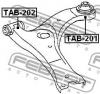 FEBEST TAB201 TAB-201_сайлентбл.задн.перед.рычага/ Toyota Avensis/Ipsum/Noah/Voxy 01]