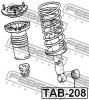 FEBEST TAB208 TAB-208_сайленблок передн.амортиз./ Toyota Mark 2/Chaser/Cresta GX90 1992-1996