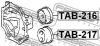 FEBEST TAB217 ПОДУШКА ЗАДНЕГО ДИФФЕРЕНЦИАЛА НИЖНЯЯ (TOYOTA MARK 2/CHASER/CRESTA GX100 1996-2001 TOYOTA MARK 2/CHAS