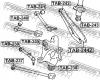 FEBEST TAB-244Z Сайлентблок задней цапфы