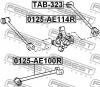 FEBEST TAB323 САЙЛЕНБЛОК ЗАДНЕЙ ПОПЕРЕЧНОЙ ТЯГИ (TOYOTA COROLLA AE100/EE100/CE100 1991-1997 TOYOTA COROLLA AE115 4