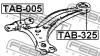 FEBEST TAB325 САЙЛЕНБЛОК ЗАДНИЙ ПЕРЕДНЕГО РЫЧАГА (TOYOTA HARRIER ACU10/SXU10/MCU10 1997-2003 TOYOTA HARRIER ACU15/