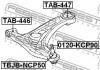 FEBEST TAB447 САЙЛЕНБЛОК ЗАДНИЙ ПЕРЕДНЕГО РЫЧАГА (TOYOTA BELTA NCP96 2005- TOYOTA RACTIS NCP100 2005- TOYOTA VITZ