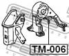 FEBEST TM-006 Подушка двигателя задняя