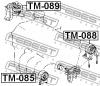 FEBEST TM088 ПОДУШКА ДВИГАТЕЛЯ ЗАДНЯЯ