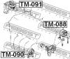 FEBEST TM090 ПОДУШКА ДВИГАТЕЛЯ ЛЕВАЯ