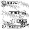 FEBEST TM095 ПОДУШКА ДВИГАТЕЛЯ ЛЕВАЯ