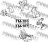 FEBEST TM107 ПОДУШКА ДВИГАТЕЛЯ ЗАДНЯЯ 5VZFE
