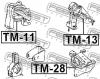 FEBEST TM-11 Подушка двигателя правая