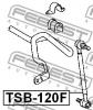 FEBEST TSB-120F Втулка стабилизатора передняя