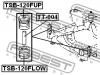 FEBEST TSB120FLOW ПОДУШКА ПОДРАМНИКА