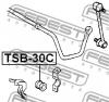 FEBEST TSB-30C Втулка стабилизатора задняя