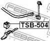 FEBEST TSB-504 Втулка стабилизатора задняя