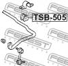 FEBEST TSB-505 Втулка стабилизатора передняя