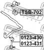 FEBEST TSB702 TSB-702_втулка стаб.зад./ Toyota Lite Ace 92-96 (48815-30040)