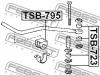 FEBEST TSB723 ВТУЛКА ЗАДНЕГО СТАБИЛИЗАТОРА D8