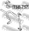 FEBEST TSB757 ВТУЛКА ПЕРЕДНЕГО СТАБИЛИЗАТОРА D22