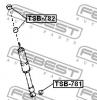 FEBEST TSB782 ВТУЛКА ЗАДНЕГО АМОРТИЗАТОРА