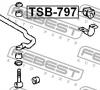 FEBEST TSB797 ВТУЛКА ПЕРЕДНЕГО СТАБИЛИЗАТОРА D27.5