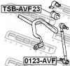 FEBEST TSBAVF23 ВТУЛКА ПЕРЕДНЕГО СТАБИЛИЗАТОРА D23 (TOYOTA AVENSIS AZT250/CDT250 2003-) FEBEST