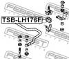 FEBEST TSBLH176F ВТУЛКА ПЕРЕДНЕГО СТАБИЛИЗАТОРА D31