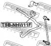 FEBEST TSBNHW11F ВТУЛКА ПЕРЕДНЕГО СТАБИЛИЗАТОРА