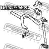 FEBEST TSB-NZE120F Втулка переднего стабилизатора