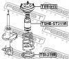 FEBEST TSHBST215R ПЫЛЬНИК ЗАДНЕГО АМОРТИЗАТОРА D22