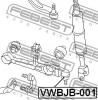 FEBEST VWBJB001 ПЫЛЬНИК ШАРОВОЙ ОПОРЫ НИЖНЕГО РЫЧАГА (31x18x24)