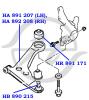 HANSE HA892208 РЫЧАГ ПОДВЕСКИ