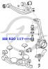 HANSE HB820117 Опора шаровая верхнего рычага передней подвески