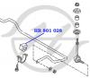 HANSE HR801028 Втулка стабилизатора передняя