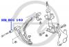 HANSE HR801140 Сайлентблок нижнего рычага передней подвески, передний
