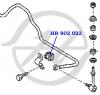 HANSE HR802022 Втулка стабилизатора передняя